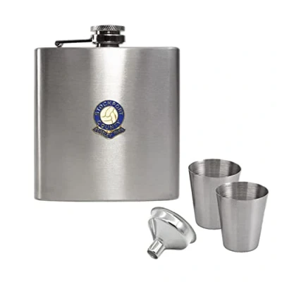Image of Stockport County Football Club Hip Flask Gift Set