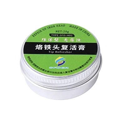 Image of Electrical Soldering Iron Tip Refresher Solder Cream Clean For Oxide Head Resurrections Oxidative
