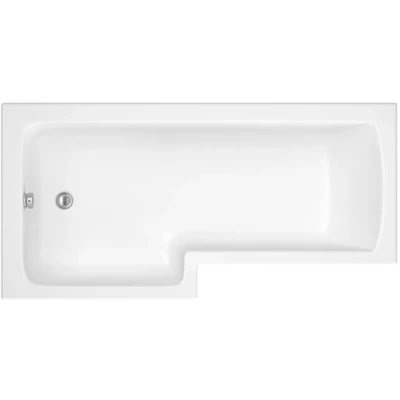 Image of Iflo Metz L Shaped Shower Bath 1700mm Left Hand