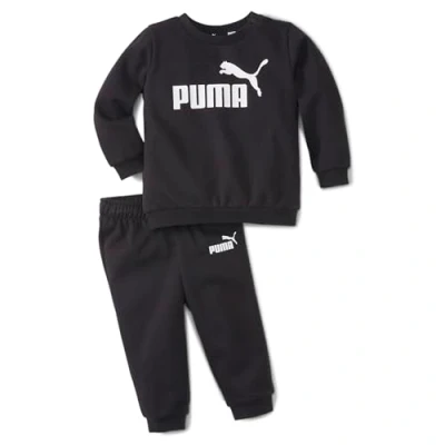 Image of Puma Minicats CREW Jogger Unisex SET Tracksuit for kids, Size: 2 3y, Black