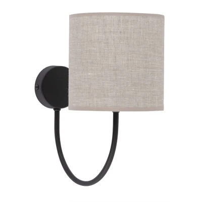 Image of Torens Wall Lamp With Shade Beige 1xE27
