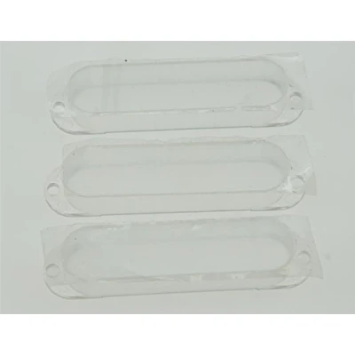 Image of KAISH Clear ST Strat Closed Single Coil Pickup Cover Transparent Sealed Covers