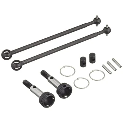 Image of TAMIYA 22028 TD4 Ball Cardan Shafts 73 mm (2) Steel Model Building, Tuning Part, Remote Controlled Vehicle, RC Kit, White