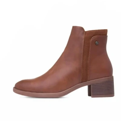 Image of Lunar Susannah Womens Tan Ankle Boot Size 7 UK Brown
