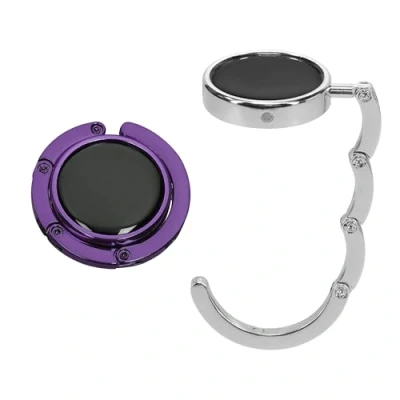 Image of kwmobile Purse Hanger for Table (Set of 2) Hook Folding Handbag Portable Bag Holder