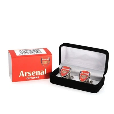 Image of Arsenal FC Official Product 1 Pair Cufflinks Crested Boxed New CLUB CREST COLOUR