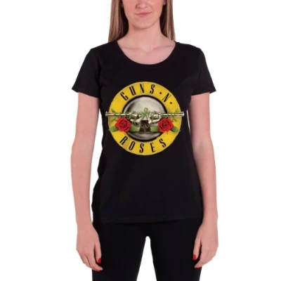 Image of Guns N Roses Bullet Logo Black Womens T shirt Medium