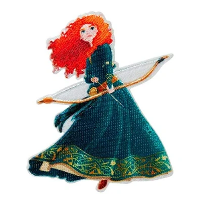 Image of Mono Quick Disney Princess Appliques, Iron on Patches, Ariel, Vaiana, Mulan, Belle and Much More (14084 Merida)