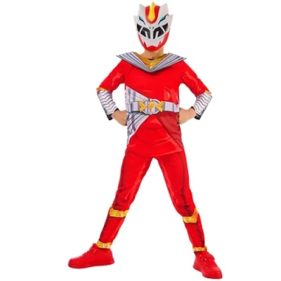 Image of Rubies 1001583XXS000 Power Cosmic Fury Red Ranger Kids Fancy Dress, Size Age 3 4