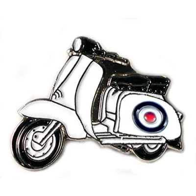 Image of Metal Enamel Pin Badge Brooch Scooter Lambretta MOD RAF Roundel
