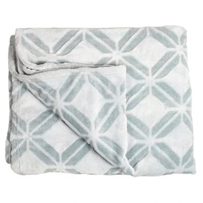 Image of Arctic Plaid Mega Rebel Soft, Lightweight Cuddly Blanket in Scandi Design Made of Easy Care Microfibre, Oeko Tex Certified 140 x 200 cm Green/Grey