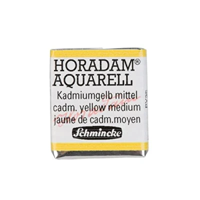 Image of Schmincke HORADAM® AQUARELL Finest Artists&#039; watercolours, 225 Cadmium Yellow Medium, 14 044, 1/2 pan