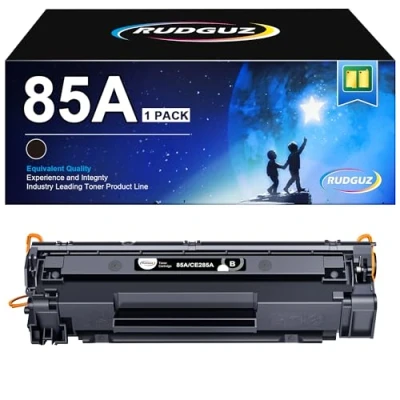 Image of RUDGUZ CE285A 85A Toner Compatible with HP for Laserjet P1102W Black P1102 M1212NF M1132MFP M1217NFW M1212 M1132 M1210 M1210MFP P1109 (Black, Pack of 1)