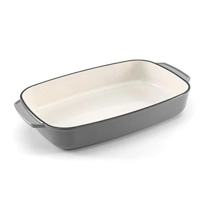 Image of Samuel Groves Enamel Cast Iron Rectangular Roaster 38cm by Chabrias LTD