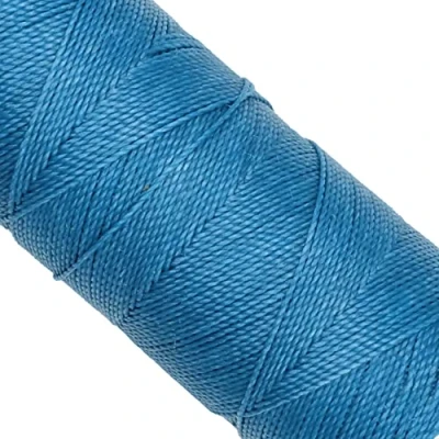 Image of Linhasita Waxed Thread 100 g / 170 m Polyester 1 mm Thick Macrame, 30 Colours blue turquoise