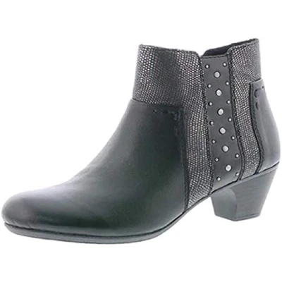 Image of Rieker Colt Womens Ankle Boots 7.5 UK Black Combi