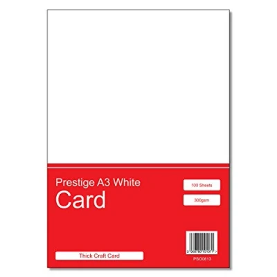 Image of Prestige A3 White 300gsm Craft Printing Card x 100 Sheets