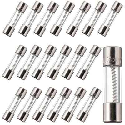 Image of BOJACK T5AL250V 5x20mm 5A 250V Slow Blow Fuses 5 Amp 250 Volt 0.2 x 0.78 Inch Glass Tube Time delay Fuses(Pack of 20 Pcs)