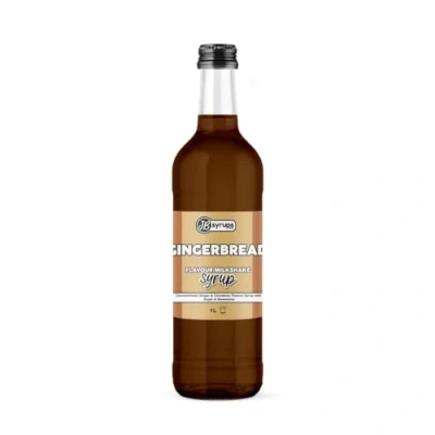 Image of Gingerbread &amp; Cinnamon Flavour milkshake syrup 1L JB Syrups