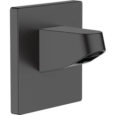 Image of Hansgrohe 24139670 Pulsify Wall Connector for Overhead 105 Outlet, matt Black, Shower Head 105mm