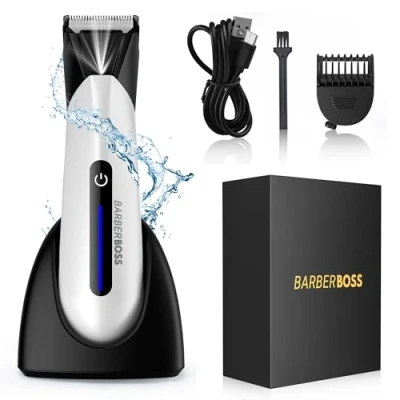 Image of BarberBoss Body Groomer Men, Mens Ball Shaver, Groin &amp; Hair Trimmer, Pubic Trimmer for Shavers Balls Men&#039;s Pube