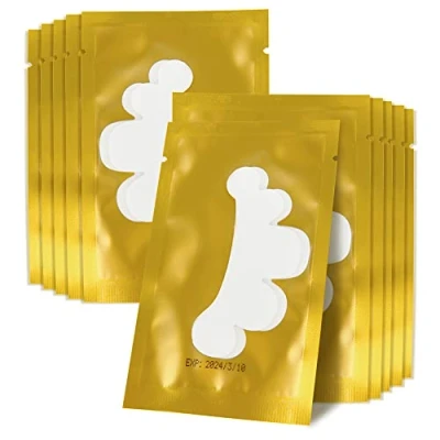 Image of 50Pairs Eyelash Extension Pads Under Eye Gel Lash Lint Patches for Extensions (Flower Gold)