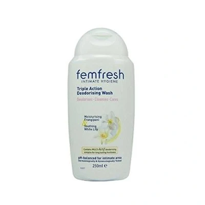 Image of Femfresh Ultimate Care Active Vaginal Wash Intimate Feminine Hygiene Shower &amp; Bath Gel Cleanser pH Balanced, Soap Free, Fragrance Free Formula with 12 hour Sweat Protection 250ml