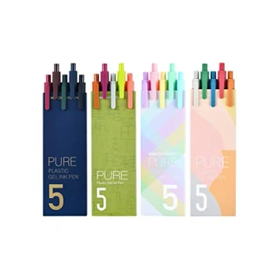 Image of KACO Retractable Gel Pens Color Ink, Extra Fine Point (0.5 mm) 20 Assorted Colors, Latest Version