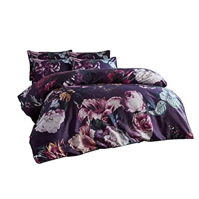 Image of Paoletti Cordelia King Duvet Cover Set, Cotton, Multi
