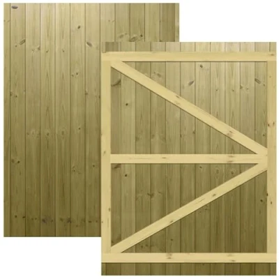 Image of Premier 6ft Tongue &amp; Groove FALSEFully Framed Flat Top Gate