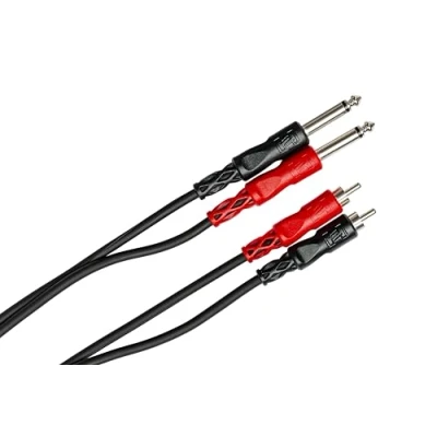 Image of Hosa Stereo Intercon Dual 1/4Ints to Rca1M