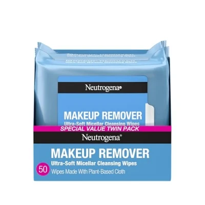 Image of Neutrogena Makeup Removing Wipes, 25 Count, Twin Pack