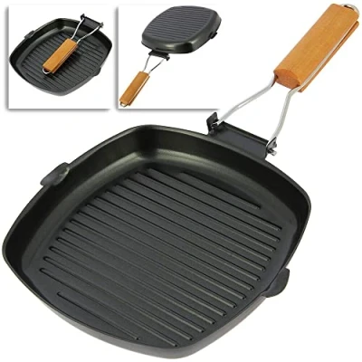 Image of Next Generation Tackle Non Stick Compact Cooking Frying Pan Folding Handle Outdoor Camping Carp Fishing