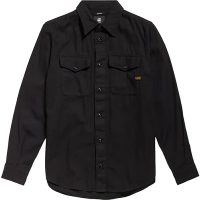 Image of G STAR RAW Men&#039;s Marine Slim Shirt, black (dk gd D20165 D454 B564), S