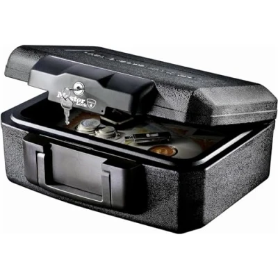 Image of Safe Industrial Fire Chest Proof Box to Protect Valuables Ideal for Storing Goods, Documents and Digital Items from 36D x 39W 16.8H cm (Small)