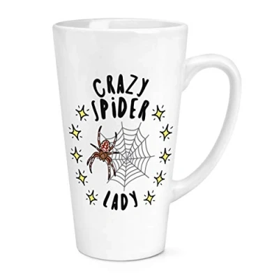 Image of Crazy Spider Lady Stars 17oz Large Latte Mug Cup