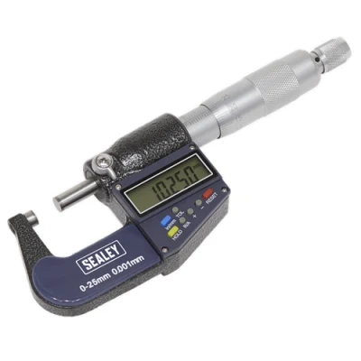 Image of Sealey Digital External Micrometer 0 25mm(0 1&quot;)