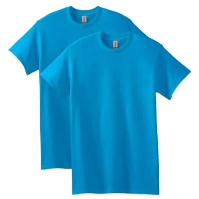 Image of Gildan Heavy Cotton T Shirt, Style G5000, Multipack, Sapphire (2 Pack), XL (Pack of 2)