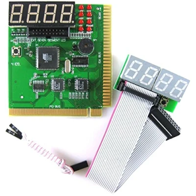 Image of Optimal Shop New 4 Digit PCI &amp; ISA PC Computer Motherboard Analyzer Tester Diagnostic Debug POST Card w/ External Display