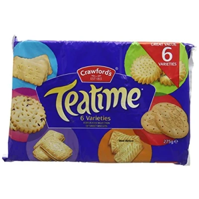 Image of Crawford&#039;s Teatime Assorted Biscuits 275g (Pack of 1)