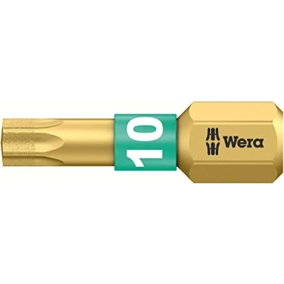 Image of Wera 05134374001 10 x 25 mm 867/1 Torx BDC SB 1 TX Bits Silver
