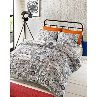 Image of Doodle Dream, design bedding Set by #Bedding, Duvet cover and pillowcase (Single (duvet + 1 pillowcase))