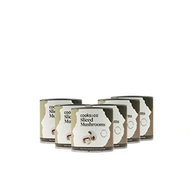 Image of Cooks &amp; Co Sliced Mushrooms 800 g (Pack of 6)