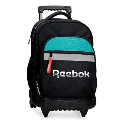 Image of Reebok Andover Compact Backpack 2 Wheels Black 32x43x21 cms Polyester 28,9L