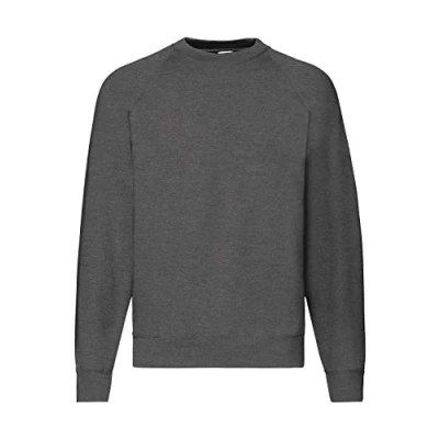 Image of Fruit of the Loom Men&#039;s Raglan Sweatshirt, Matt, XL