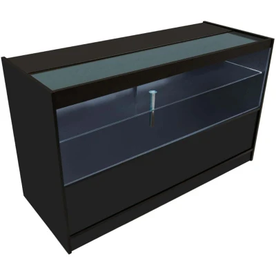 Image of Led Retail Shop Counter C1500 Black