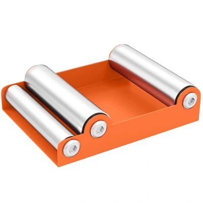 Image of HOMCOM Motorcycle Wheel Cleaning Roller Stand with Steel Frame, Aluminium Rollers, Maintenance for Tyre and Chain Lubrication, Fit Width &lt; 180mm, Bikes 485lb, Orange