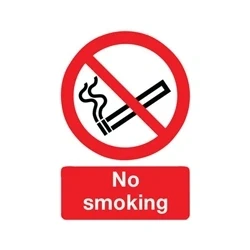 Image of Safety Sign No Smoking A4 PVC