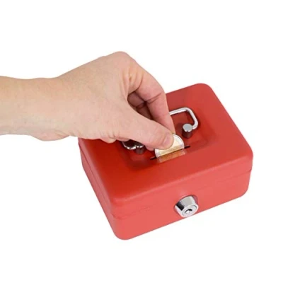Image of Arregui 1832D37 Red Cash Box 60x125x95mm