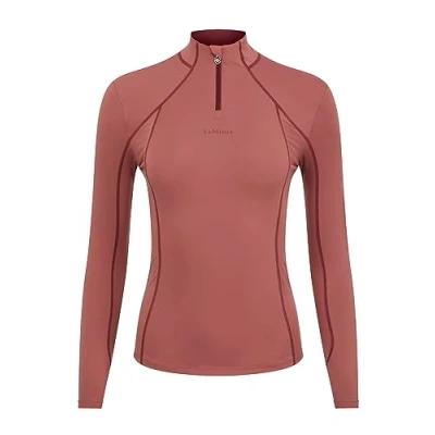 Image of LeMieux Women’s Base Layer Top Long Sleeve Athletic Thermal Shirts Equestrian Apparel &amp; Gear for Horseback Riding (Orchid/UK 16)